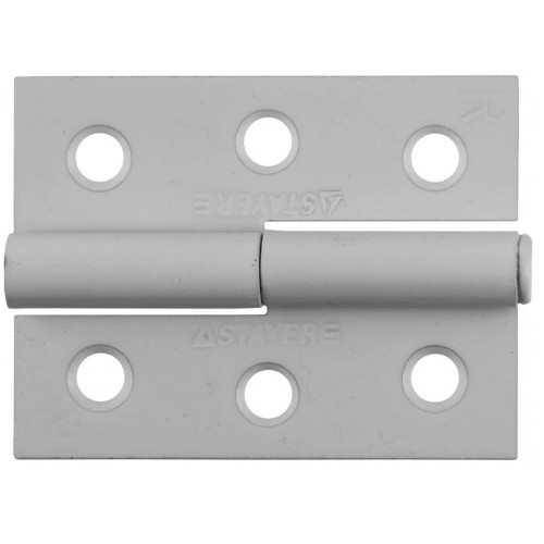 STAYER 65 x 48 x 2 мм, 1 шт., цвет белый, правая, петля разъемная 37613-65-2R Master