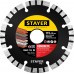 STAYER Ø 115Х22.2  мм, алмазный, турбо-сегментный, диск отрезной 3660-115_z02 Professional