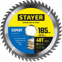 STAYER 185 x 30/20 мм, 48Т, диск пильный по дереву EXPERT 3682-185-30-48_z01