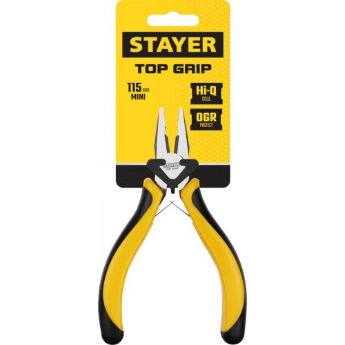 STAYER 115 мм, плоскогубцы комбинированные TopGrip 2218-0_z02