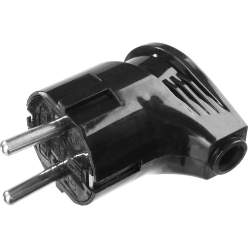 STAYER 16А/220 В, 3500 Вт, черная, угловая, вилка угловая MAXElectro 55161-B