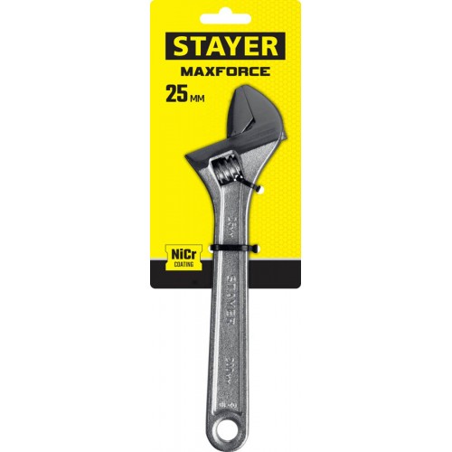 STAYER 200/25 мм, ключ разводной MAX-Force 2725-20_z01