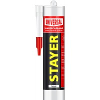 STAYER 260 мл, универсальный, белый, силиконовый герметик 41213-0_z01