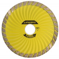 STAYER Ø 105х22.2 мм, алмазный, сегментный, круг отрезной для УШМ TURBO-Plus 3663-105