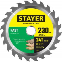 STAYER 230 x 32/30 мм, 24Т, диск пильный по дереву FAST 3680-230-32-24_z01 Master