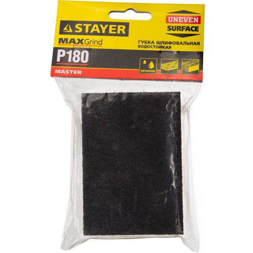 STAYER 100х68х26мм, Р180, четырехсторонняя, губка шлифовальная 3560-3