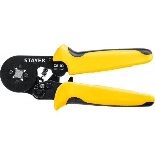 STAYER 0.25-10 мм², для втулочных наконечников, пресс-клещи CS-10 44447 Professional