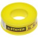 STAYER толщина 0,075 мм, плотность 0,40 г/см3, ширина 12 мм, фум лента 12360-12-040