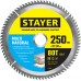 STAYER 250 х 32 мм, 80Т, диск пильный по алюминию Multi Material 3685-250-32-80 Master