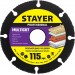 STAYER Ø 115 мм, отрезной диск для УШМ 36860-115