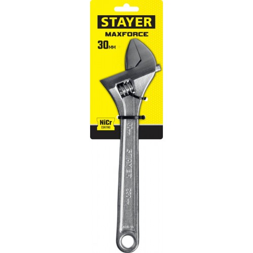 STAYER 250/30 мм, ключ разводной MAX-Force 2725-25_z01