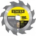 STAYER  190 x 30/20 мм, 12Т, диск пильный по дереву с гвоздями Construct 3683-190-30-12_z01