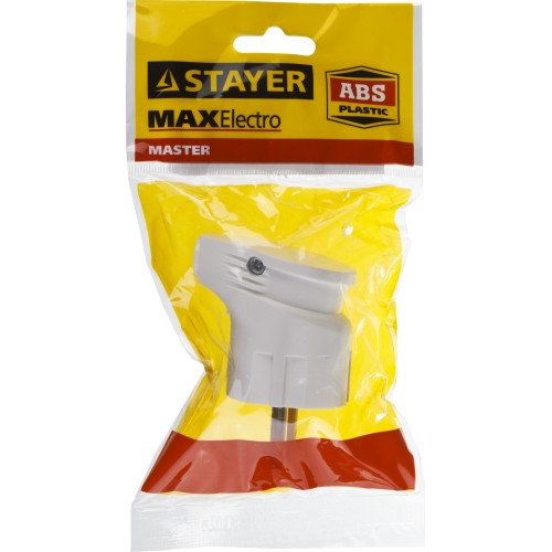 STAYER 16А/220 В, 3500 Вт, белая, угловая, вилка угловая MAXElectro 55161-W