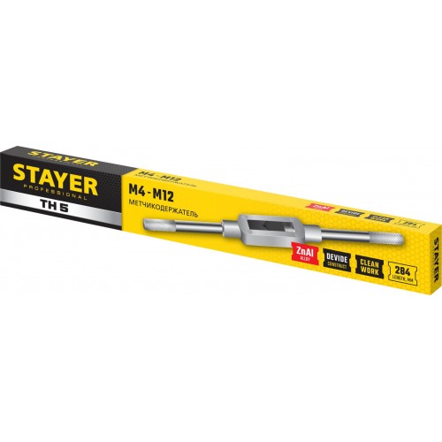 STAYER М4 - М12, L - 284 мм, метчикодержатель 28035-5_z01