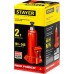 STAYER 2 т, 181-345 мм, домкрат бутылочный гидравлический RED FORCE 43160-2_z01 Professional