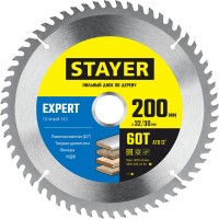 STAYER 200 x 32/30 мм, 60Т, диск пильный по дереву EXPERT 3682-200-32-60_z01