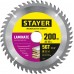 STAYER 200 x 32/30 мм, 56T, диск пильный по ламинату Laminate 3684-200-32-56_z01