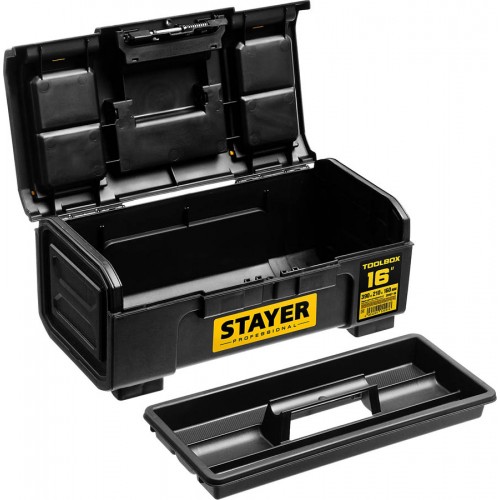 STAYER 390 х 210 х 160, пластиковый, ящик для инструмента TOOLBOX-16 38167-16 Professional