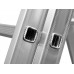 СИБИН число ступеней 3 х 7, алюминий, максимальная нагрузка 150 кг, лестница универсальная трехсекционная 38833-07