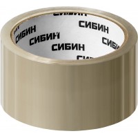 СИБИН 48 мм х 50 м, 40 мкм, лента клейкая упаковочная (скотч), прозрачная 12055-50-50_z02