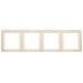 СВЕТОЗАР Гамма, четверная вертикальная цвет бежевый, Накладная панель (SV-54151-B)