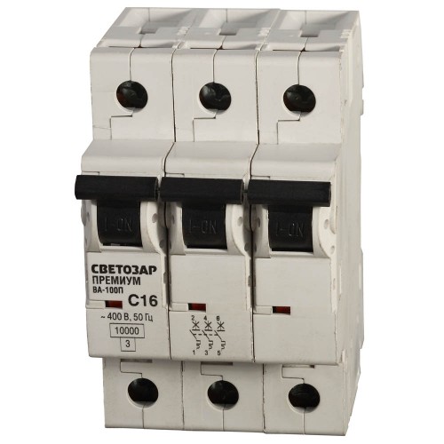 СВЕТОЗАР 40 А, 400 B, 10 kA, 3-полюсной, 