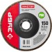 ЗУБР 150х22.2 мм, P80, круг лепестковый торцевой шлифовальный для УШМ 36593-150-80 Мастер