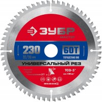 ЗУБР 230 x 32/30 мм, 60Т, диск пильный по алюминию 36916-230-32-60_z01