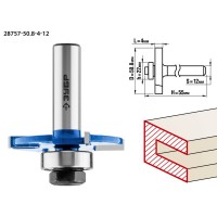 ЗУБР 50.8 x 4 мм, хвостовик 12 мм, фреза горизонтально-пазовая 28757-50.8-4-12 Профессионал
