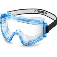 ЗУБР прозрачные, химическистойкие, герметичные защитные очки 110232