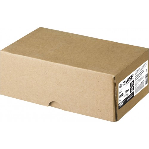 ЗУБР М12x70 мм, 5 кг (70 шт.), кл. пр. 8.8, оцинкованный, винт DIN 912 30318-12-070