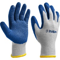 ЗУБР S-M, перчатки с одинарным текстурированным нитриловым обливом ЗАХВАТ 11457-S Профессионал
