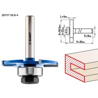 ЗУБР 50.8 x 4 мм, хвостовик 8 мм, фреза горизонтально-пазовая 28757-50.8-4 Профессионал
