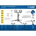 ЗУБР ПСК 50х2, 2 х 50 Вт, 6500 К, IP 65, 1.6 м, светодиодные прожекторы на штативе, Профессионал (57145-2-50)
