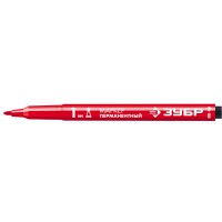 ЗУБР красный, 1 мм, заостренный перманентный маркер МП-100 06320-3 Профессионал