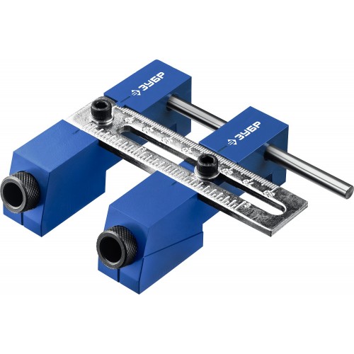 ЗУБР для глухих отверстий регулируемый кондуктор, в кейсе, 30081 Профессионал