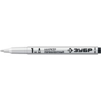 ЗУБР белый, 1 мм, заостренный перманентный маркер МП-100 06320-8 Профессионал