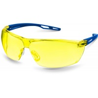 ЗУБР жёлтые, химическистойкие, защитные очки 110486