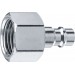 ЗУБР 1/2"F, рапид штуцер (папа), переходник для пневмоинструмента 64914-1/2 Профессионал