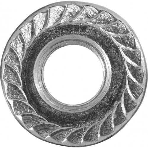 ЗУБР DIN 6923 с фланцем, M8, 5 кг, кл. пр. 8, оцинкованная гайка 303630-08