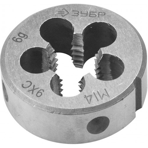 ЗУБР М14 x 1.5 мм, 9ХС, круглая ручная, плашка 4-28022-14-1.5