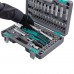 Набор инструментов 1/2", 1/4", CrV, 12 гранные головки, пластиковый кейс, 94 предмета Stels