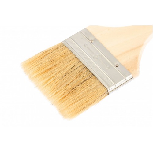 Кисть плоская Slimline 3" (75 мм), натуральная щетина, деревянная ручка Sparta