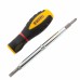 Отвертка комбинированная, SL3/16"-PH1, SL1/4"-PH2, 3-х компонентная рукоятка// Denzel