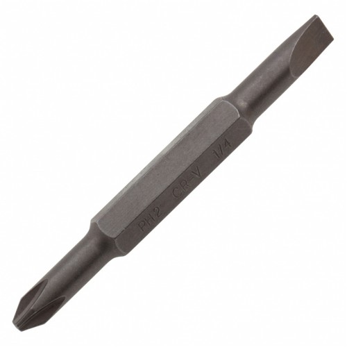 Отвертка комбинированная, SL3/16"-PH1, SL1/4"-PH2, 3-х компонентная рукоятка// Denzel