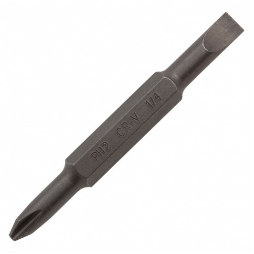 Отвертка комбинированная, SL3/16"-PH1, SL1/4"-PH2, 3-х компонентная рукоятка// Denzel