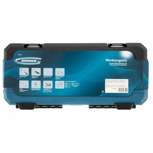 Набор инструментов, 1/4", CrV, 120 зубьев, 42 предмета Gross
