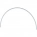 Дуга пластиковая для парника 80 х 90 см, D 12 мм, белая Palisad
