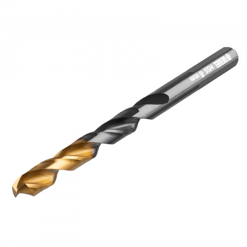 Набор сверл по металлу, 1-10 мм, HSS-Tin, Golden Tip, 19 шт Denzel