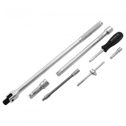 Набор инструментов, 1/4", 1/2", Cr-V, S2, усиленный кейс, 119 предметов Stels